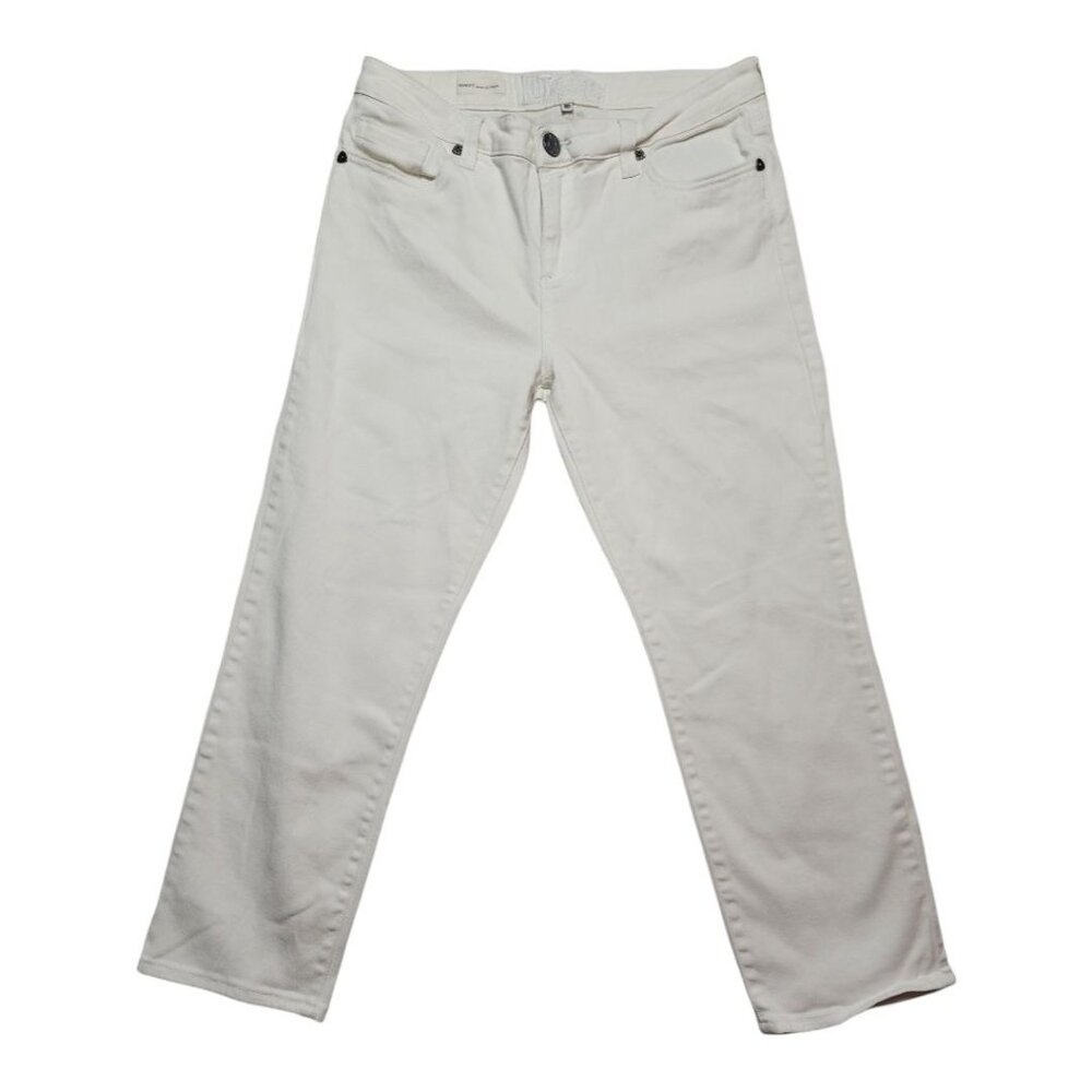 Kut from the Kloth‎ Bardot Skinny Boyfriend Pants size 10 White